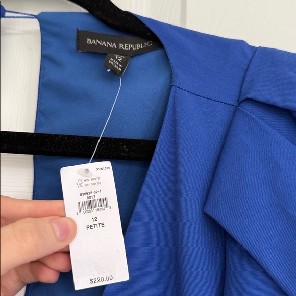 Banana Republic Open Back Royal Blue Mini Dress NWT - Picture 3 of 4